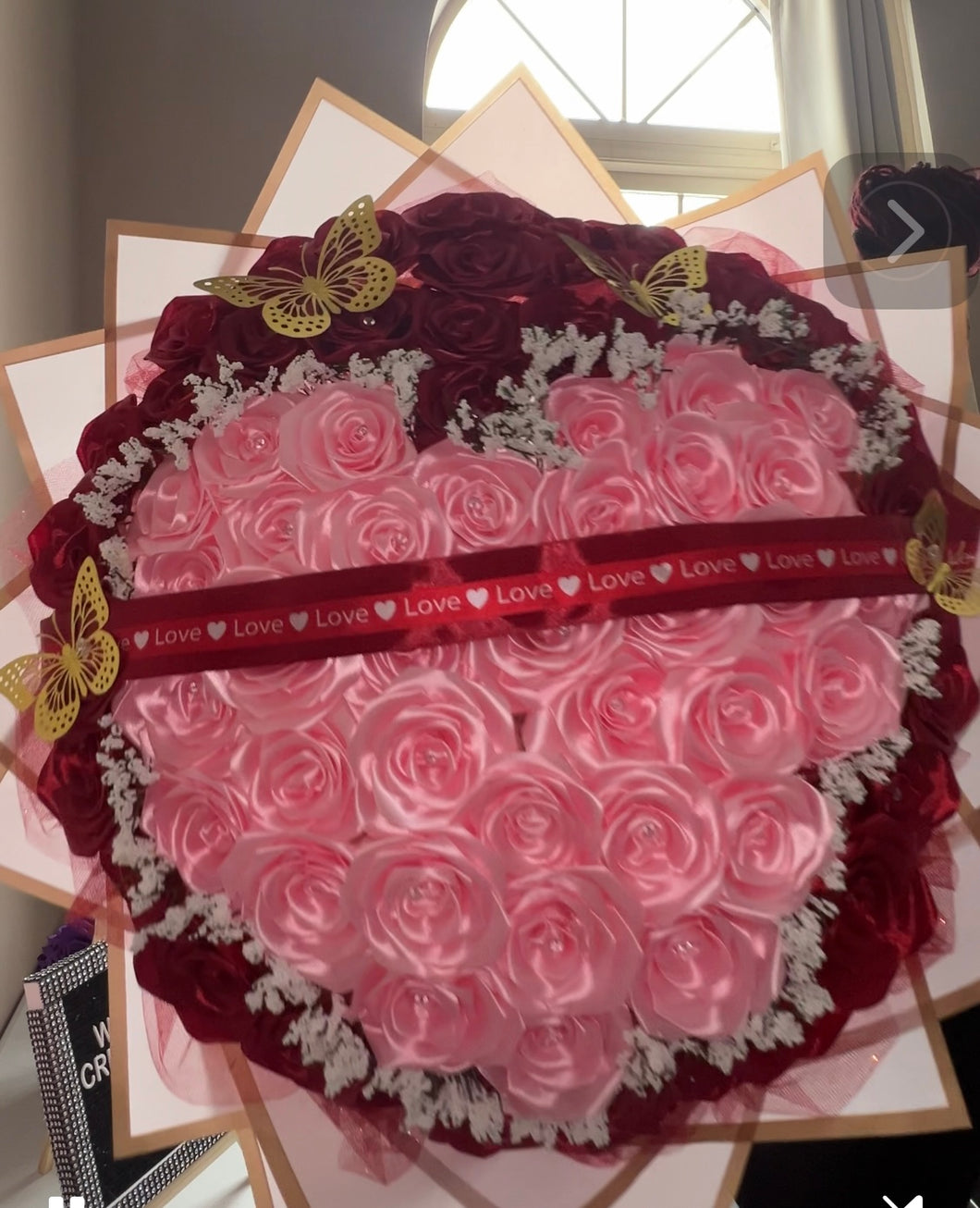 Luxury Heart Shaped Rose Bouquet - Romantic Love Gift
